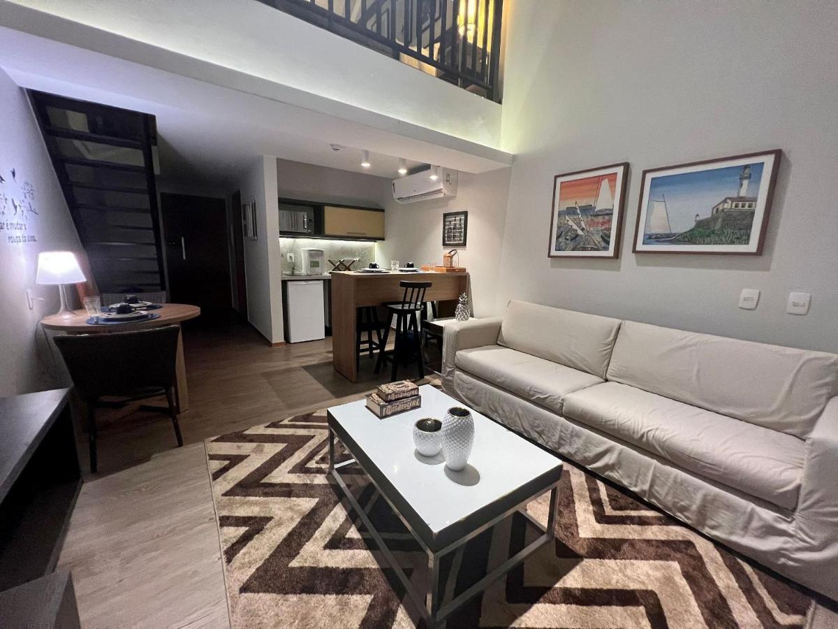 Apartamento Loft Duplex Urbano E Sofisticado, Com Tematica Praiana No Rio Vermelho Salvador Kültér fotó